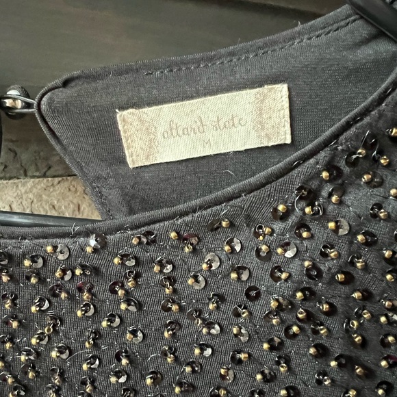 Altar'd State Black Mini Sequin Cocktail Dress with Bell Sleeves - Medium - Picture 4 of 7